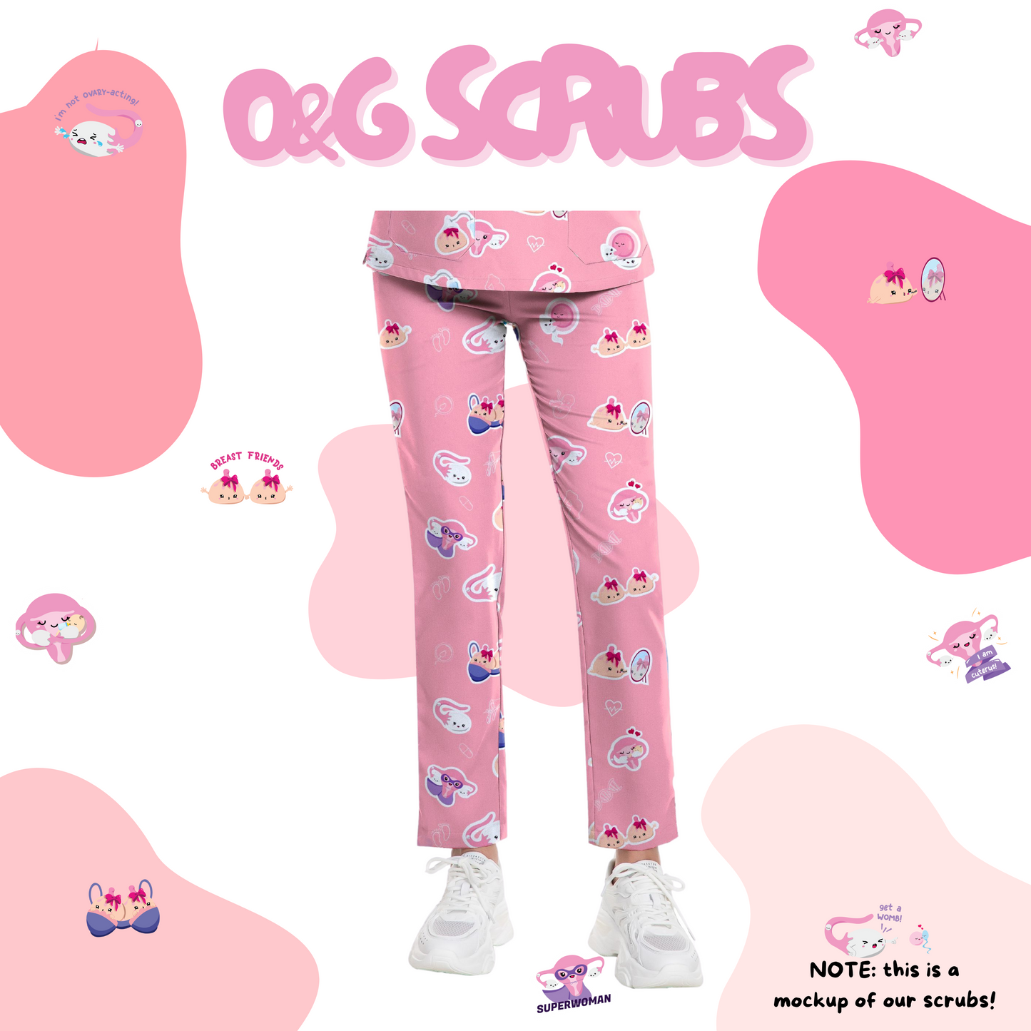 O&G Organ Scrub Pants