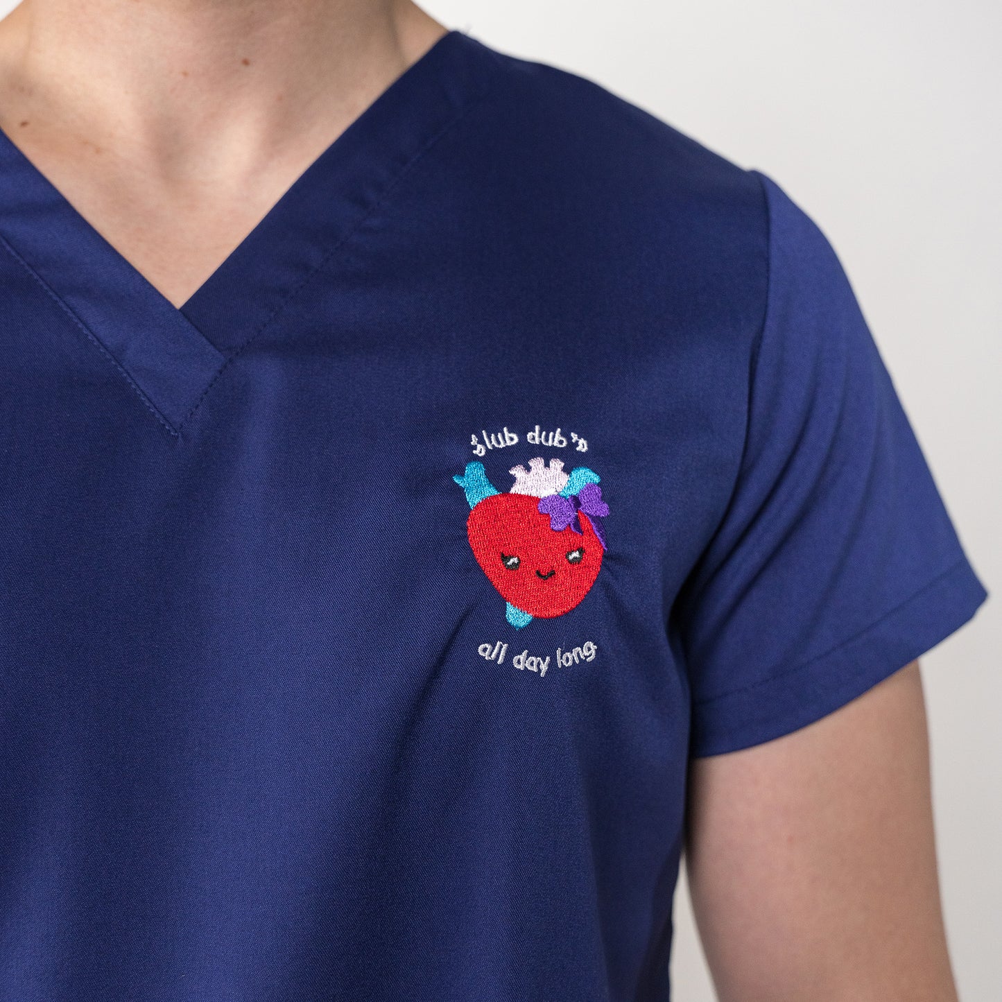 "Lub Dub" Scrub Top